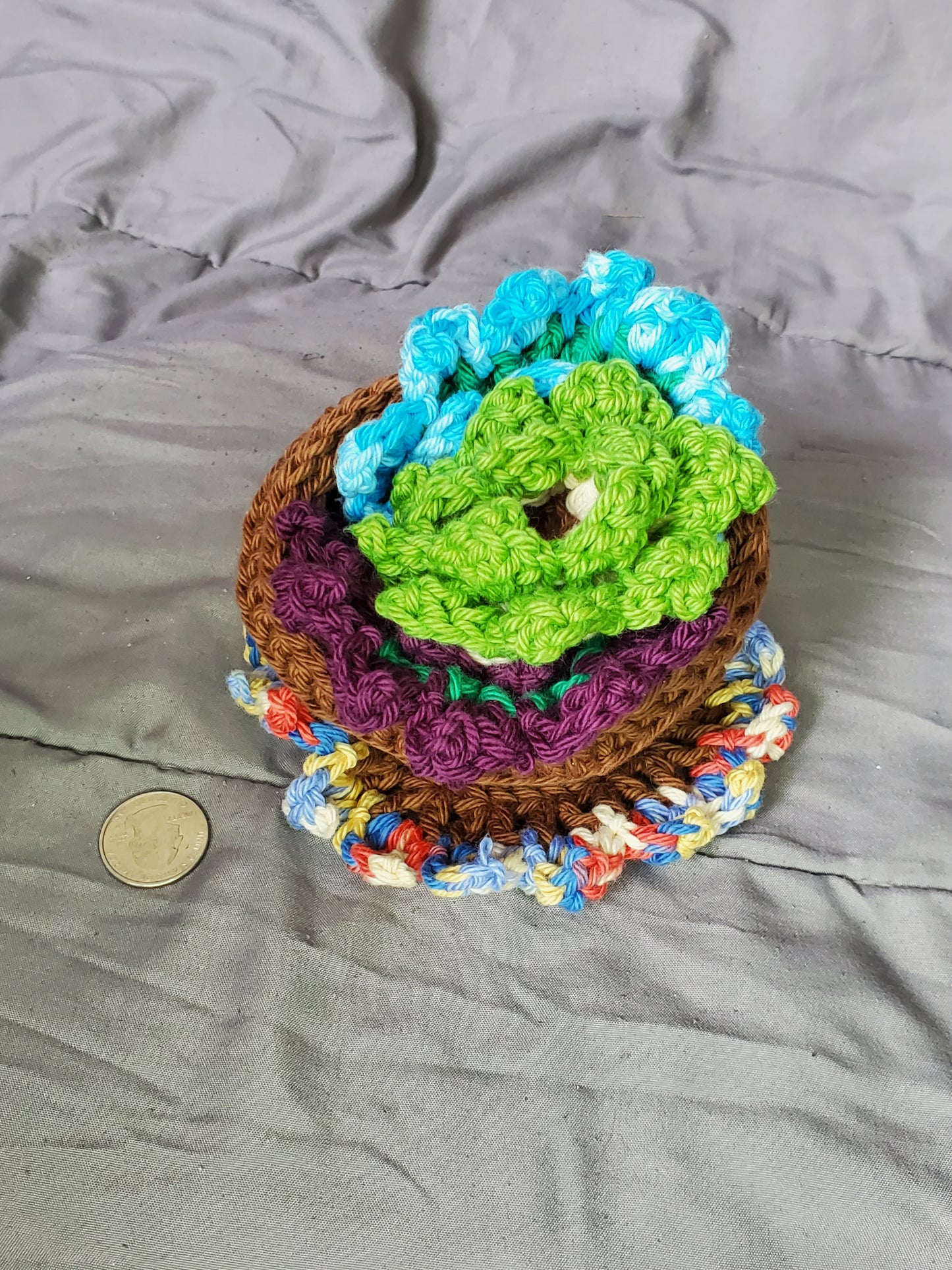 Flower Pot Coaster Set