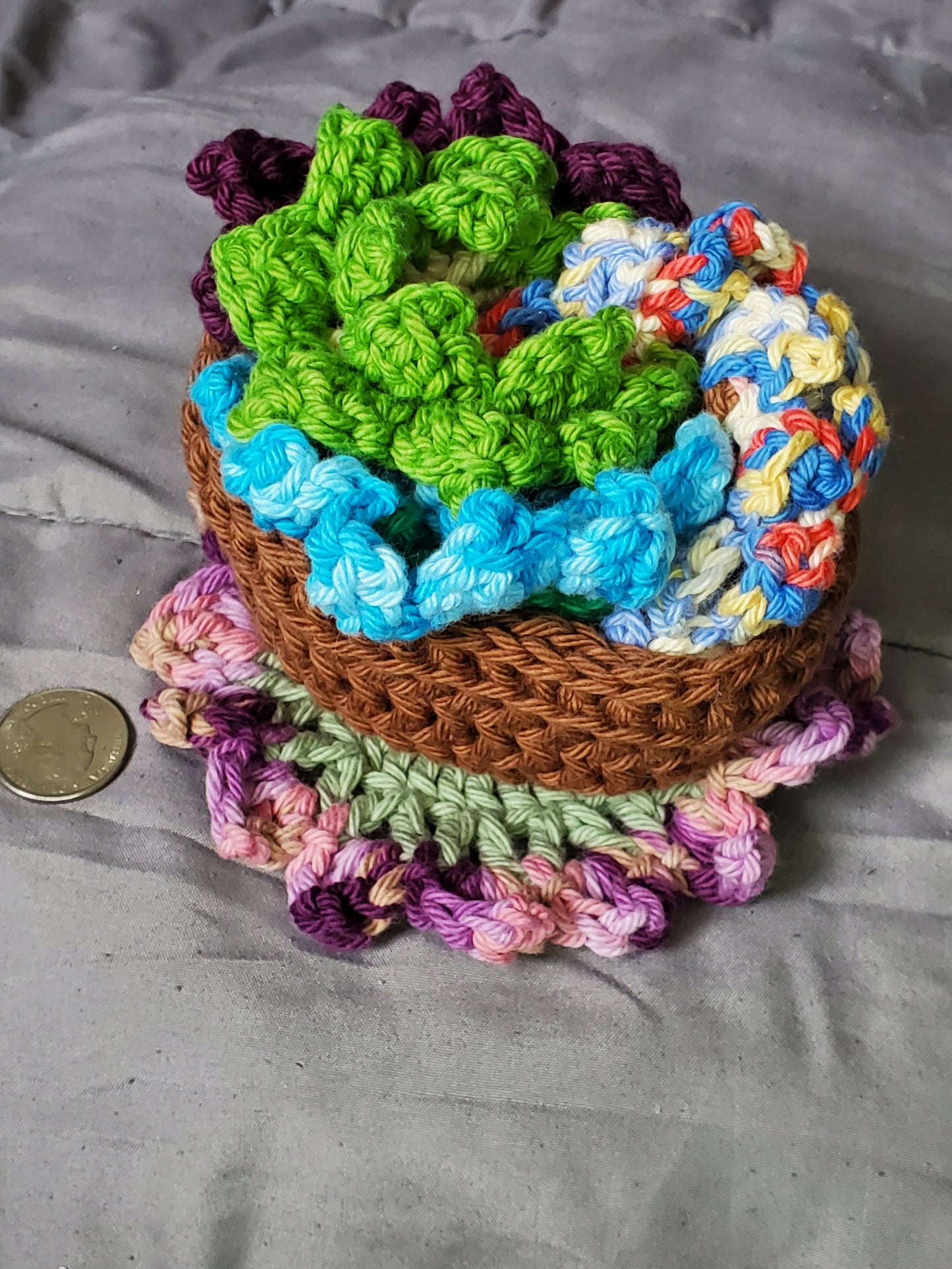 Flower Pot Coaster Set
